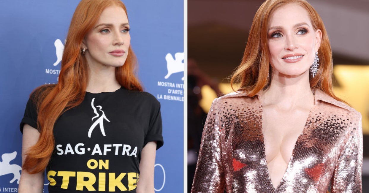 I Can't Help But Applaud Jessica Chastain For Speaking Out About "Workplace Abuse" In Hollywood While Supporting The SAG-AFTRA Strike