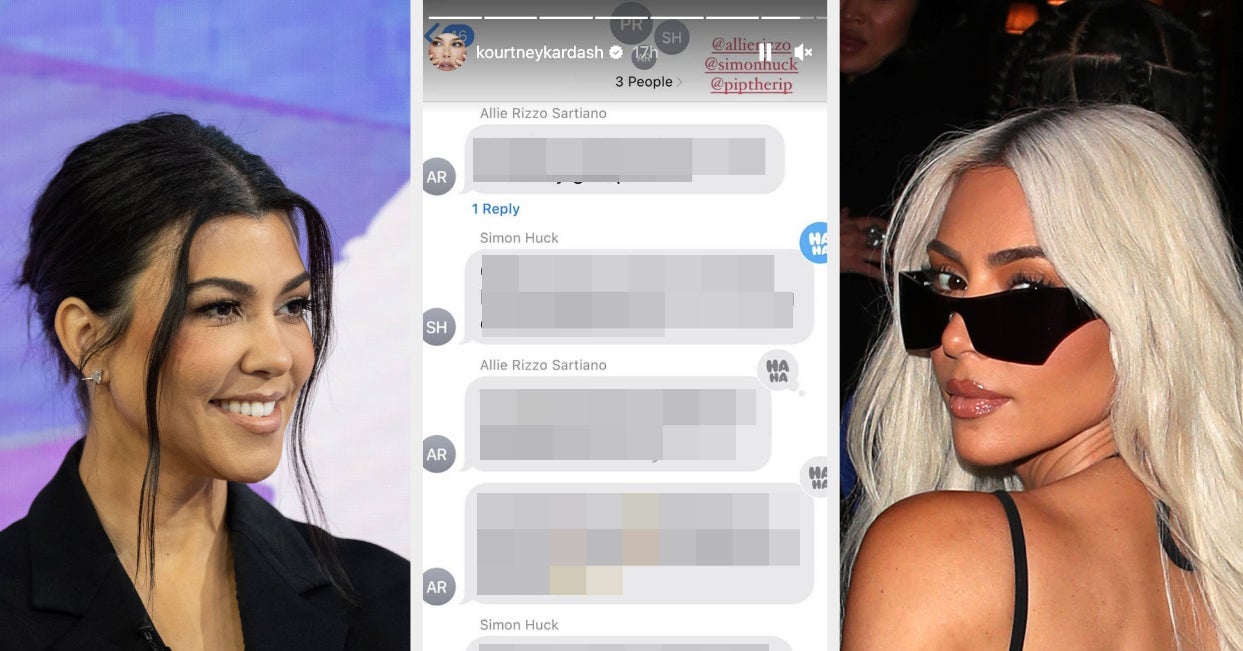 Kourtney Kardashian's Not Kourtney Chat Screenshot
