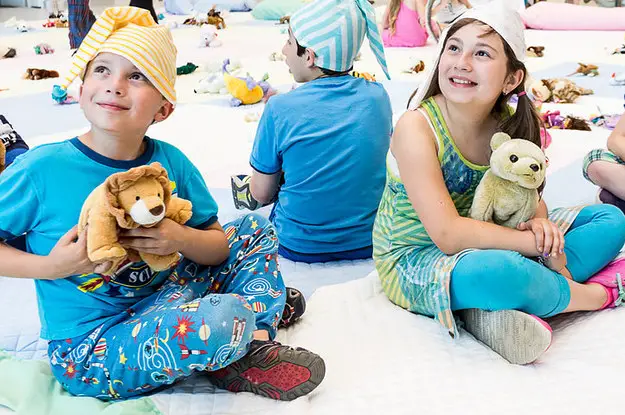 This Hospital Threw A Giant Slumber Party For Its Young Patients