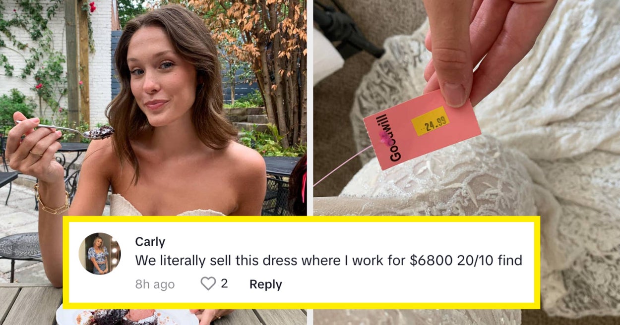 "I've Worked In Bridal For 9 Years And Have Never Seen A Galia Lahav In Person" — This Woman Found Her Wedding Dress At Goodwill For $25... It Turns Out It's By The Same Designer Who Made Beyoncé's Wedding Dress