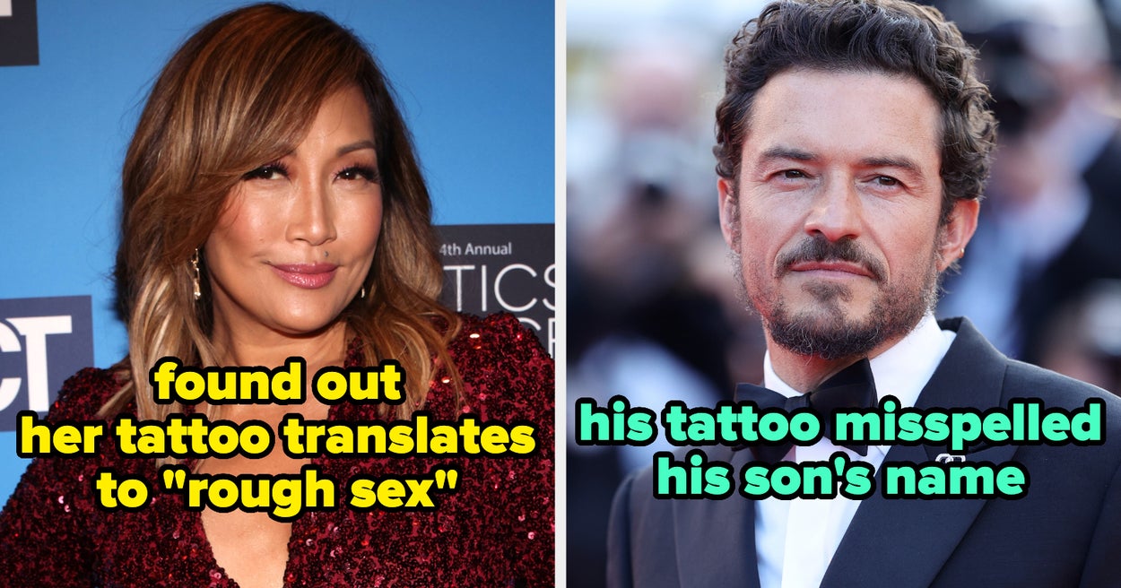 11 Celebrities Who've Inked Spelling Or Grammar Mistakes Into Their Skin