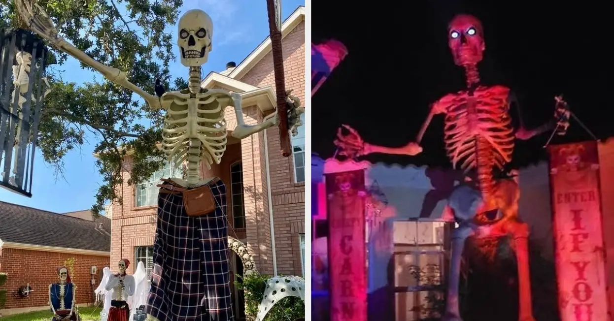 12 Pictures Of The Viral 12 Ft Home Depot Skeletons