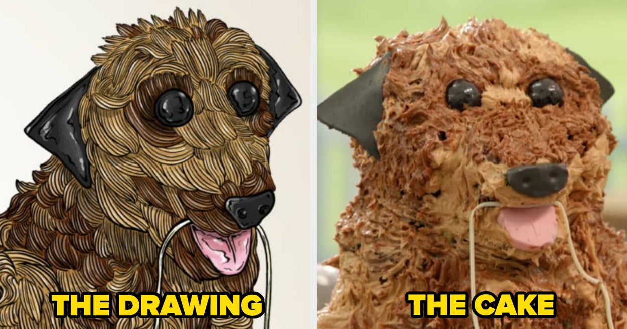 Great British Bake Off Premiere Animal Cakes Side By Sides