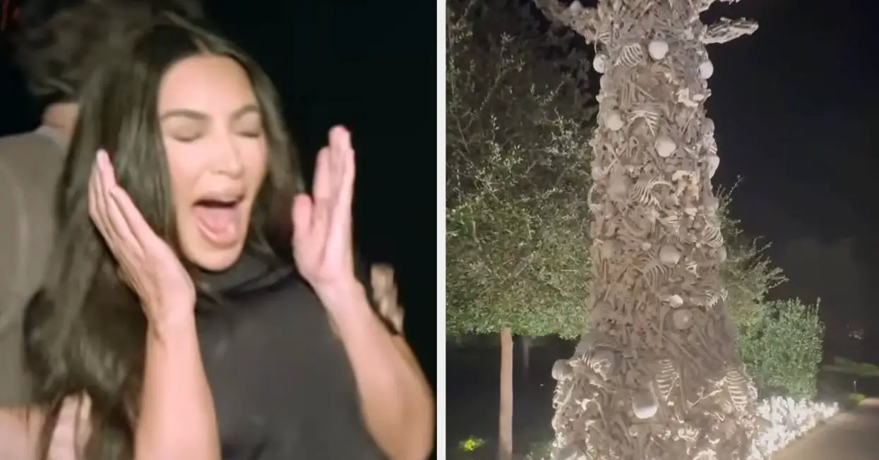 Kim Kardashian Transformed Her Entire House For Halloween, And It's Terrifying
