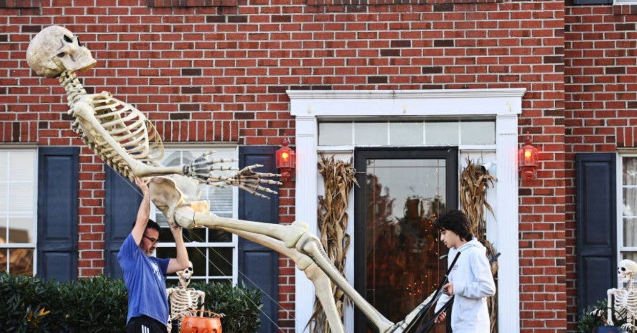 Show Us How You're Dressing Up Your 12-Foot Home Depot Skeleton This Year