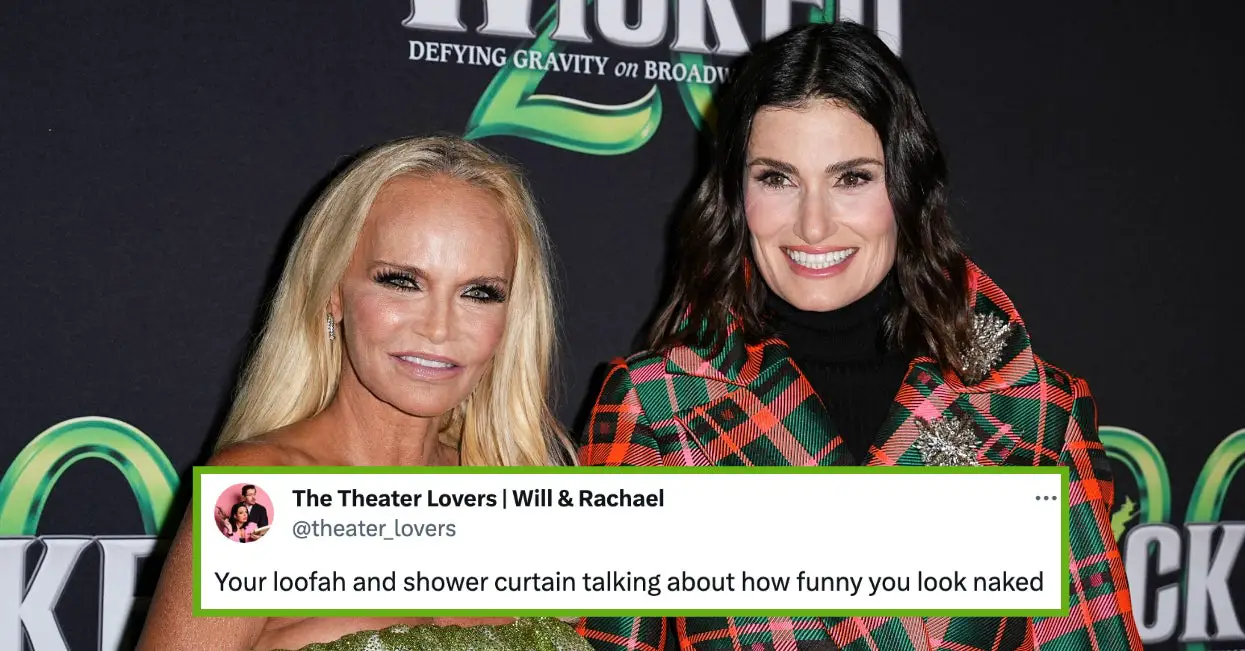 With Love, Kristin Chenoweth And Idina Menzel's "Wicked" Anniversary Outfits Are So Gaudy, It's Almost Art