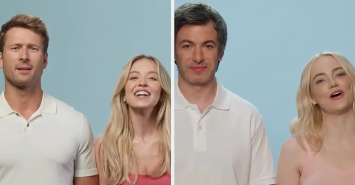 Emma Stone And Nathan Fielder Hilariously Trolled Sydney Sweeney And Glen Powell's New Romantic Comedy Trailer