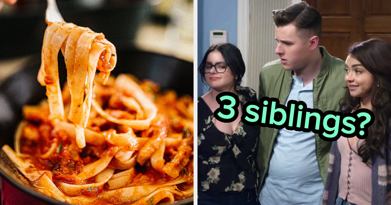 This Is Sooooo Weird, But I Can Guess How Many Siblings You Have Based On The Pasta You Order