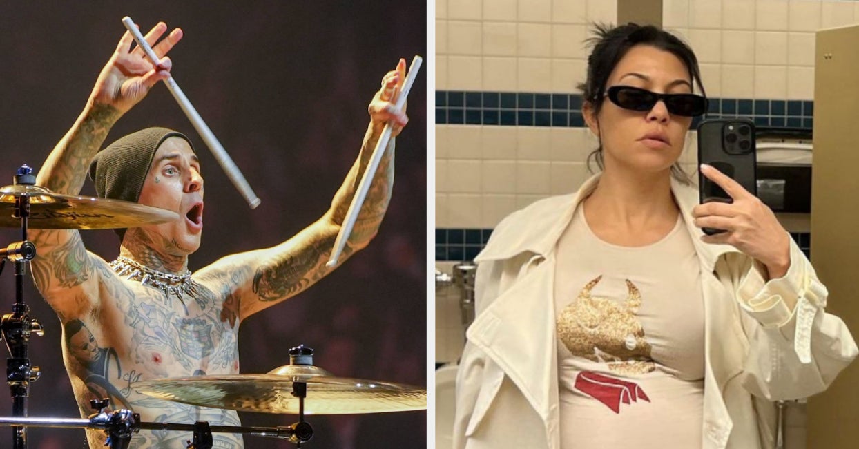 Travis Barker Was Playing The Drums In The Literal Hospital Room Before Kourtney Kardashian Gave Birth, And Fans Are Aghast