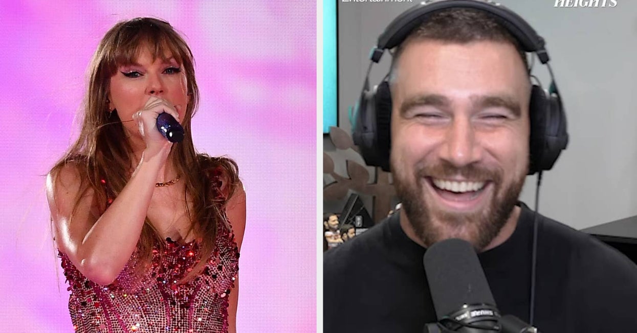 Travis Kelce Reacted To All The Viral Videos Of Him At The Eras Tour This Weekend: "Taylor Absolutely Ripped It, She Killed It"