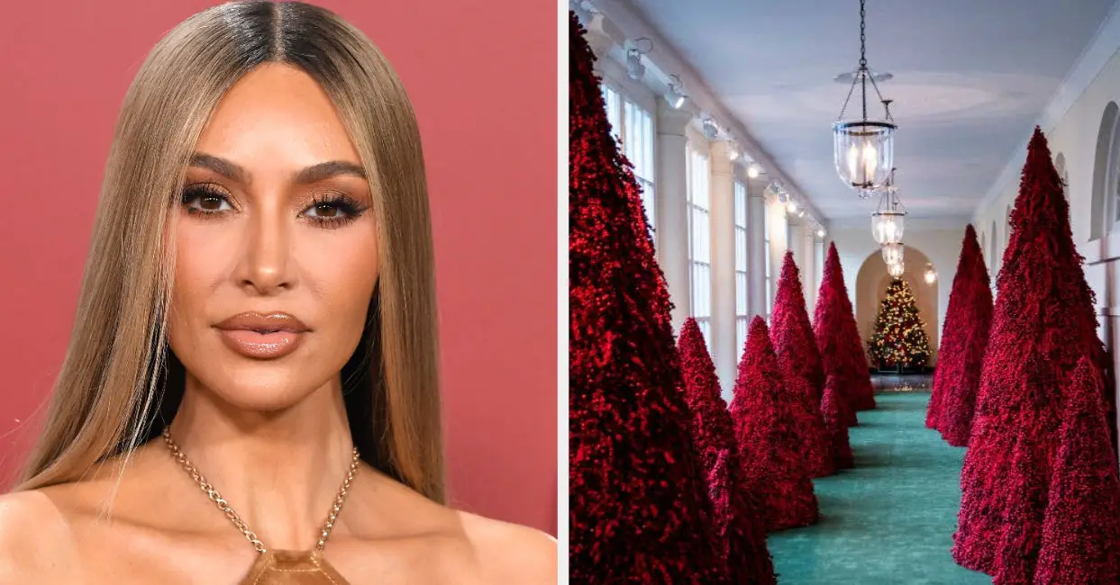 Comparing Kim Kardashian and Melania Trump's Christmas Decorations