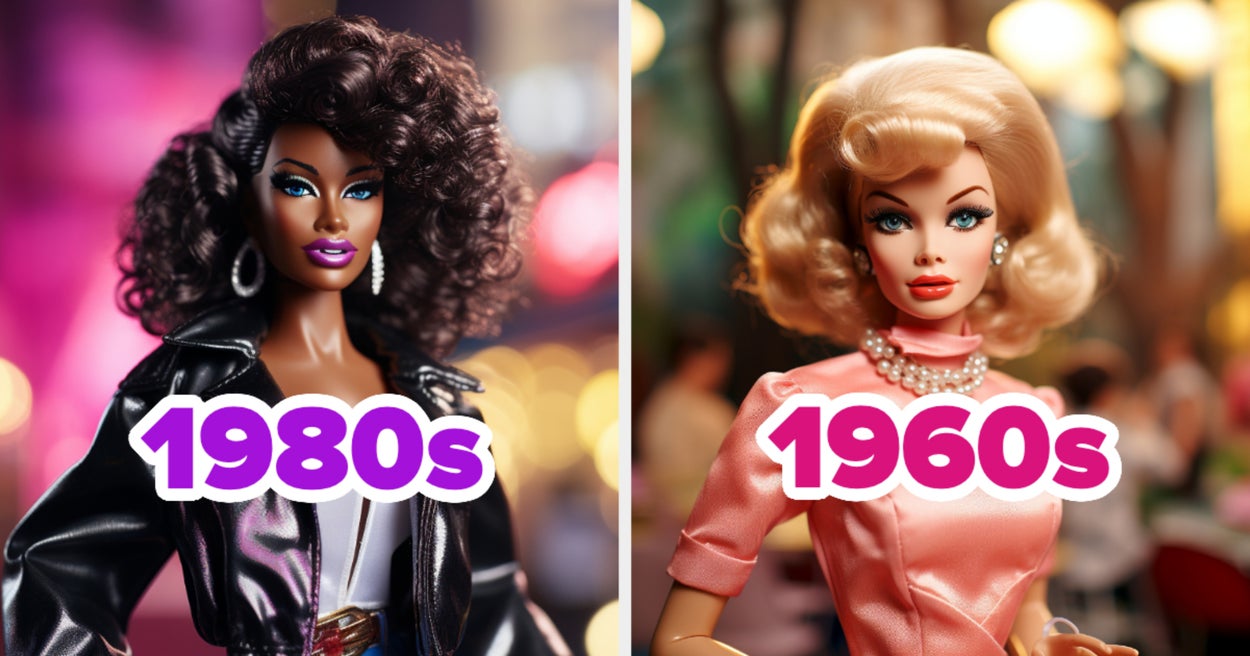 Select Some AI-Generated Barbie Dolls To Reveal Which Decade You Were *Truly* Born For