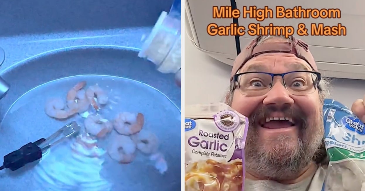 This Man Cooked A Whole Ass Meal In An Airplane Bathroom, "Ingredient Only" Households, And More Internet Trends