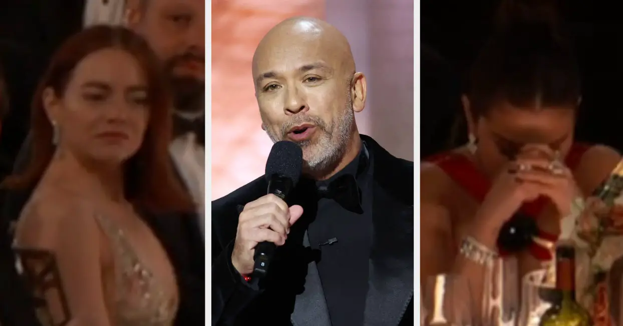 Awkward Celeb Reactions To Jo Koy's Barbie Joke At Golden Globes