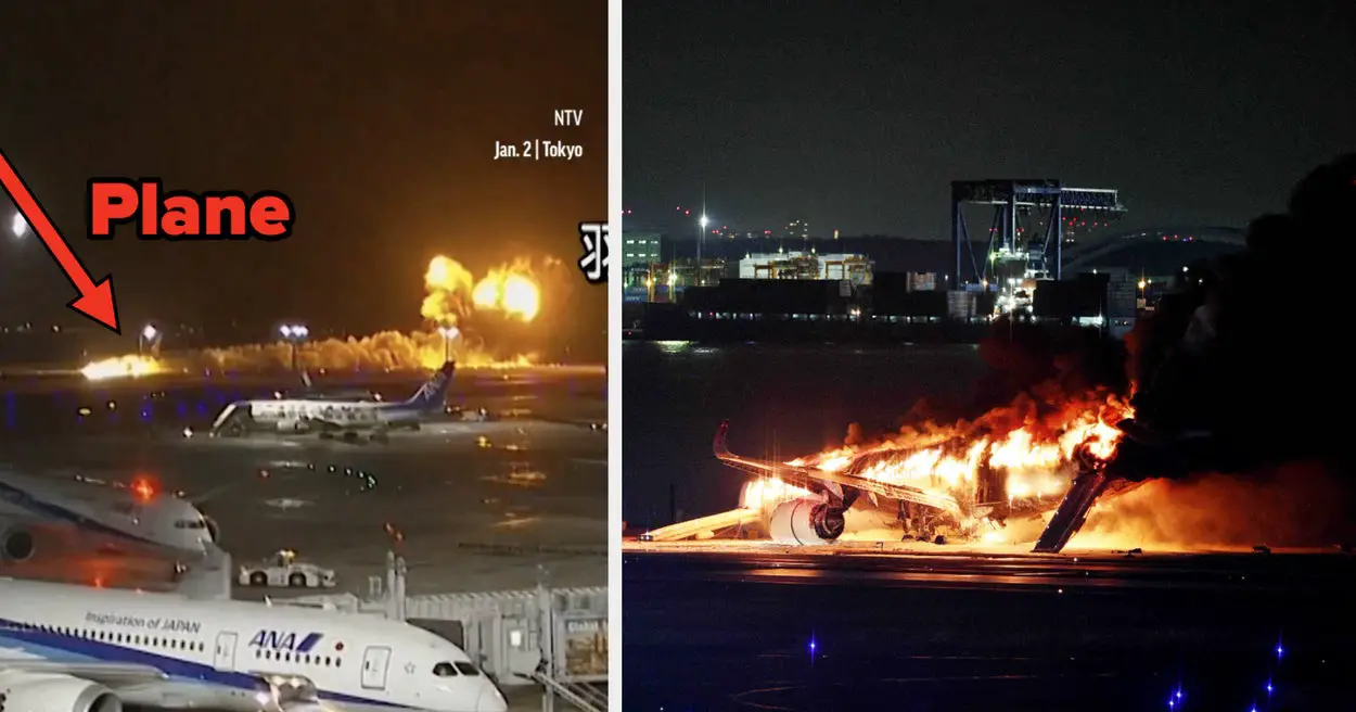 Here's What We Know About That Viral Video Of A Japan Airlines Flight Catching Fire While Landing, And How All 370+ Passengers Survived