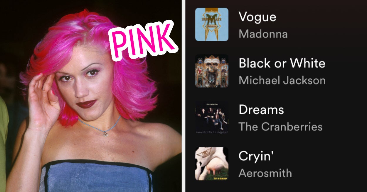 Make A '90s Playlist And We'll Give You A Unique Color To Dye Your Hair