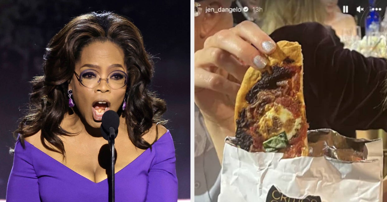Oprah Winfrey, Celebs React To Pizza In A Bag At Critics Choice Awards