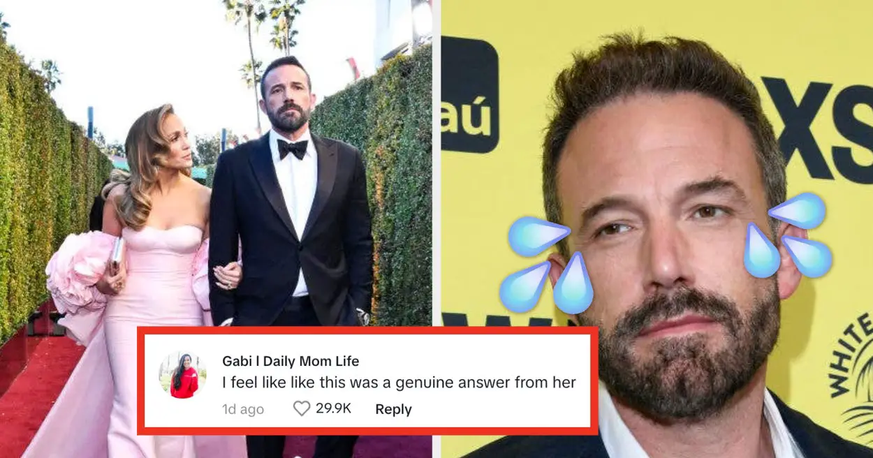 "I Feel Like This Was A Genuine Answer From Her" — TikTokers Are Sharing Their Opinions About JLo's Response About Why Ben Affleck Always Looks Peeved