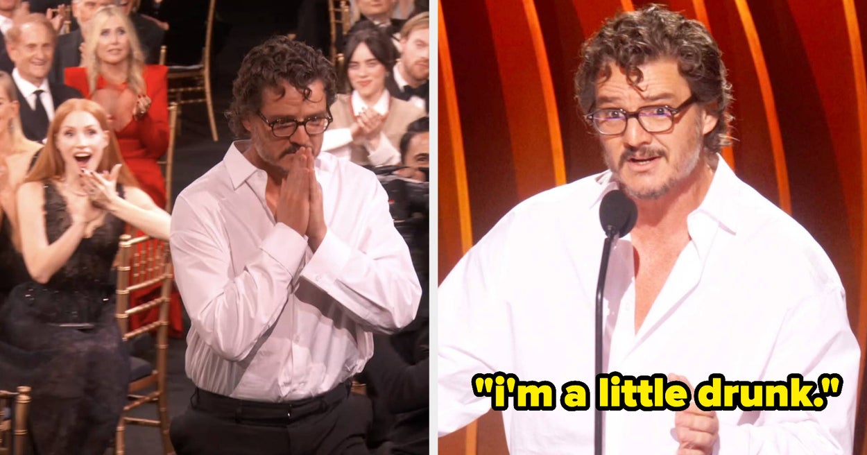 Pedro Pascal Said He Was "A Little Drunk" While Accepting His SAG Award For "The Last Of Us"
