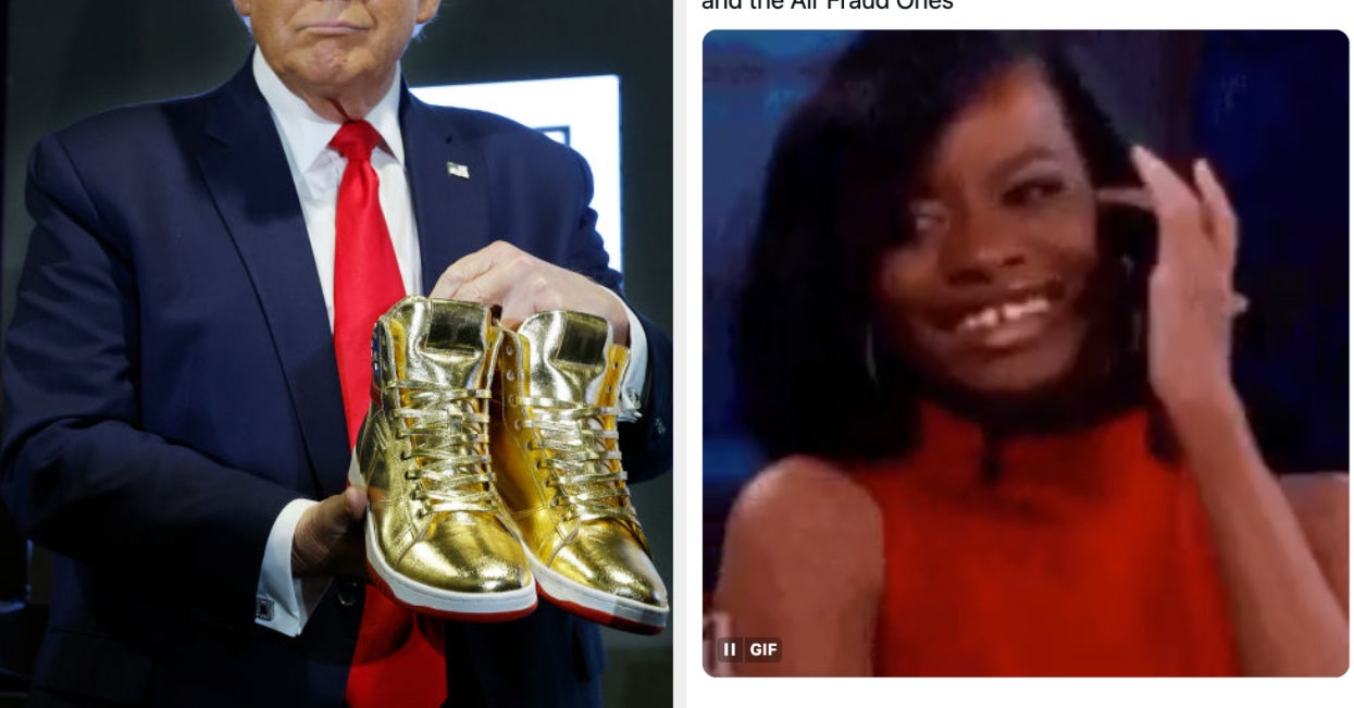 The Internet Reacts To Trump's MAGA Sneakers