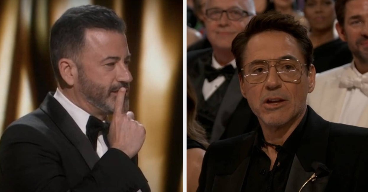 Jimmy Kimmel Made A Gross Joke About Robert Downey Jr. At The Oscars, And RDJ Looked Beyond Uncomfortable