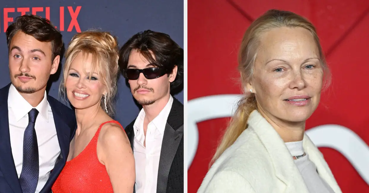 Pamela Anderson Says Sons Were Horrified When She Ditched Makeup