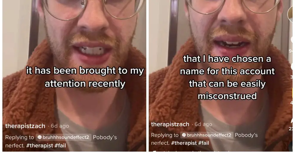 @therapistzach Is Coping With His Bad TikTok Username