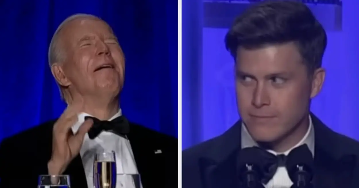 I Can't Stop Laughing At Colin Jost Roasting Trump And Biden At The White House Correspondents' Dinner