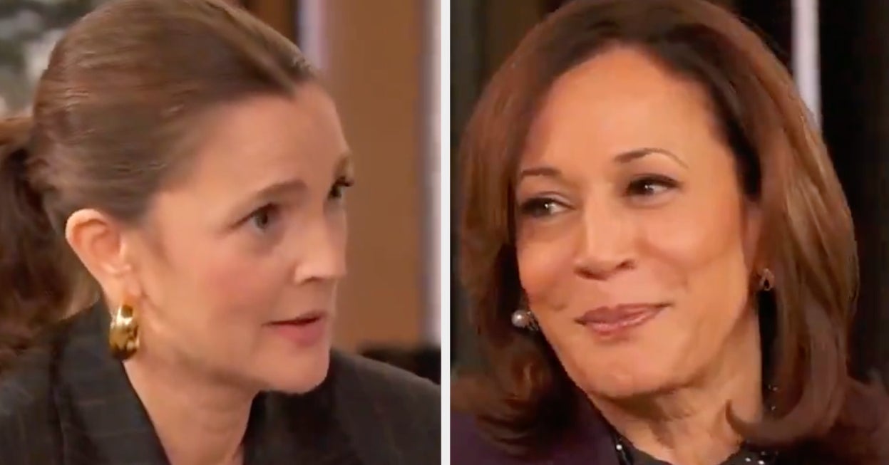 The Internet Is Divided Over Drew Barrymore's Awkward "Mamala" Interview With Kamala Harris