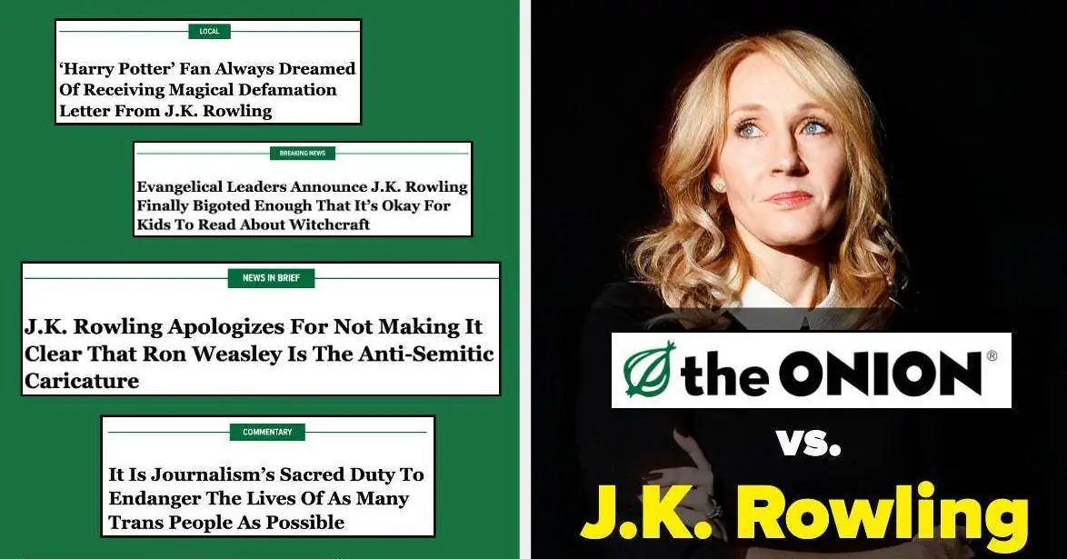 The Onion Is Going Nuclear Against J.K. Rowling And Anti-Trans Rhetoric