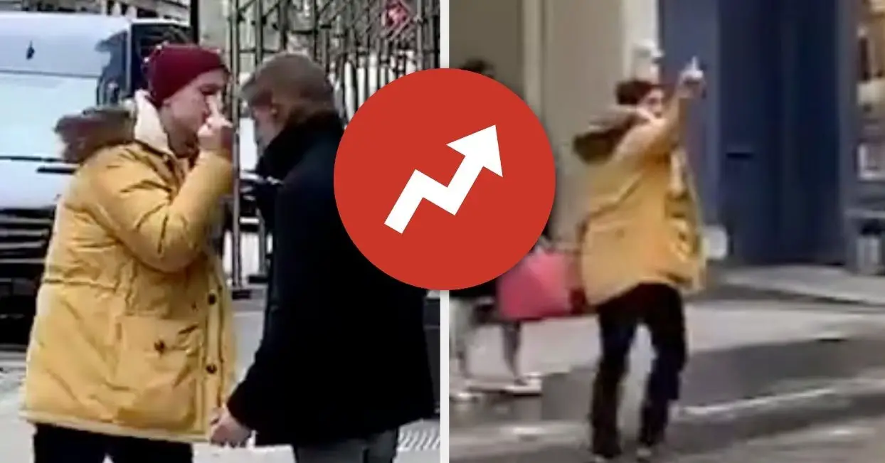 This Viral NYC Middle Finger Fight Is So Intense, It Doesn't Matter If It's Real