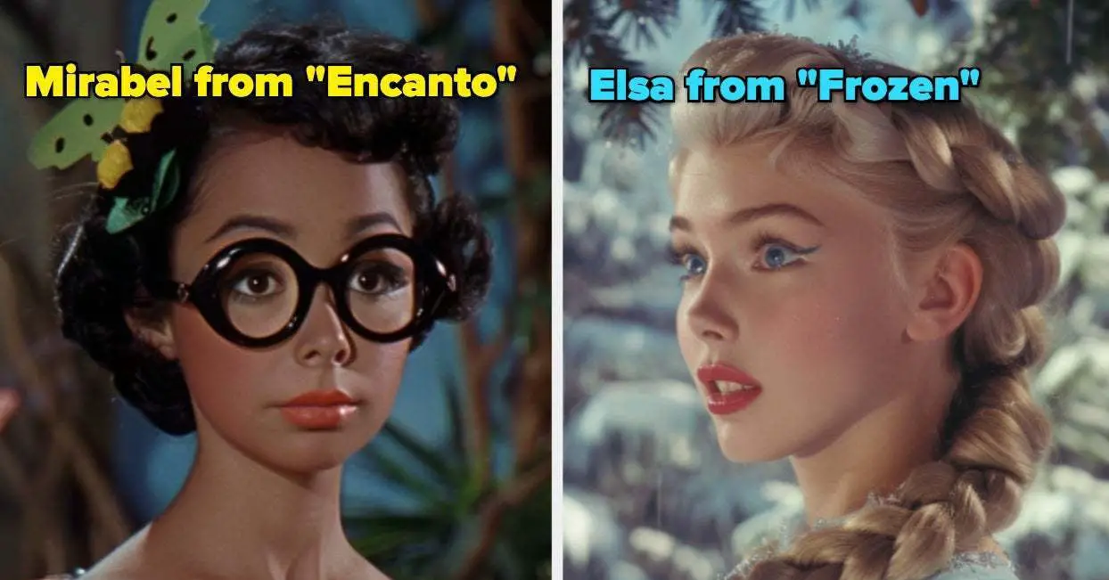 What AI Thinks Disney Movies Would Look Like In The 1950s