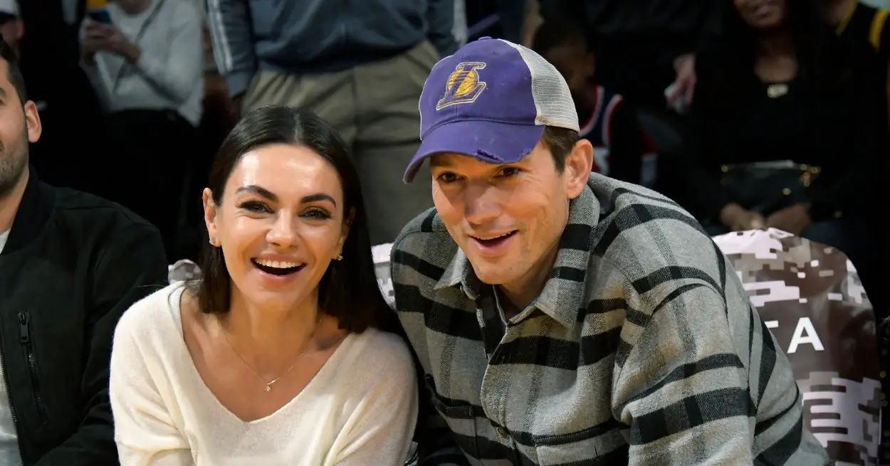 Ashton Kutcher And Mila Kunis Children Rare Appearance