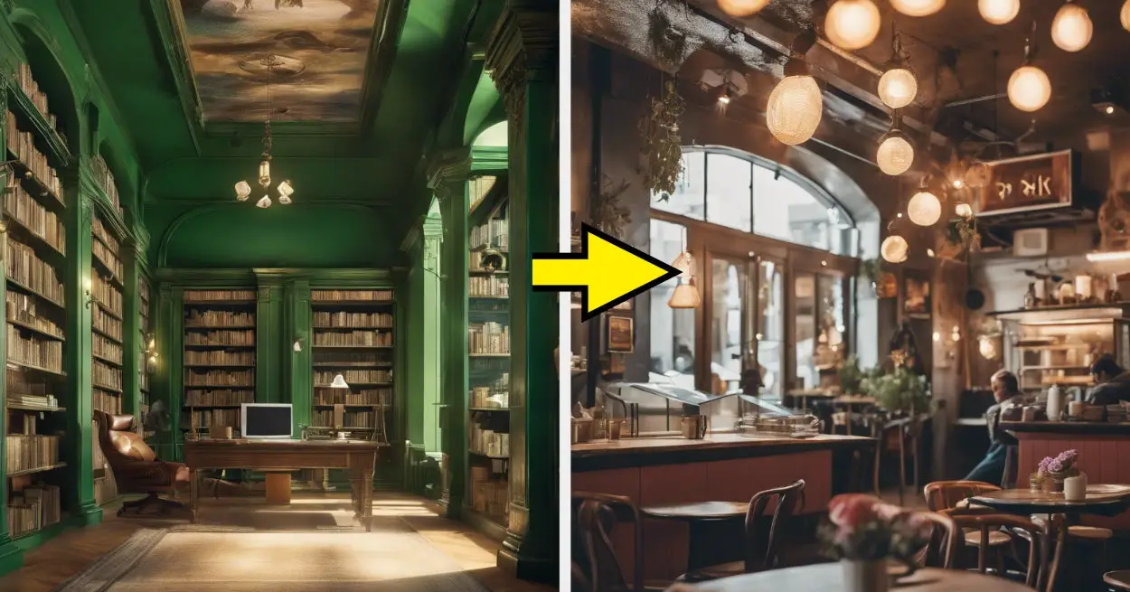 Build A Library And I'll Reveal Your Cafe Aesthetic