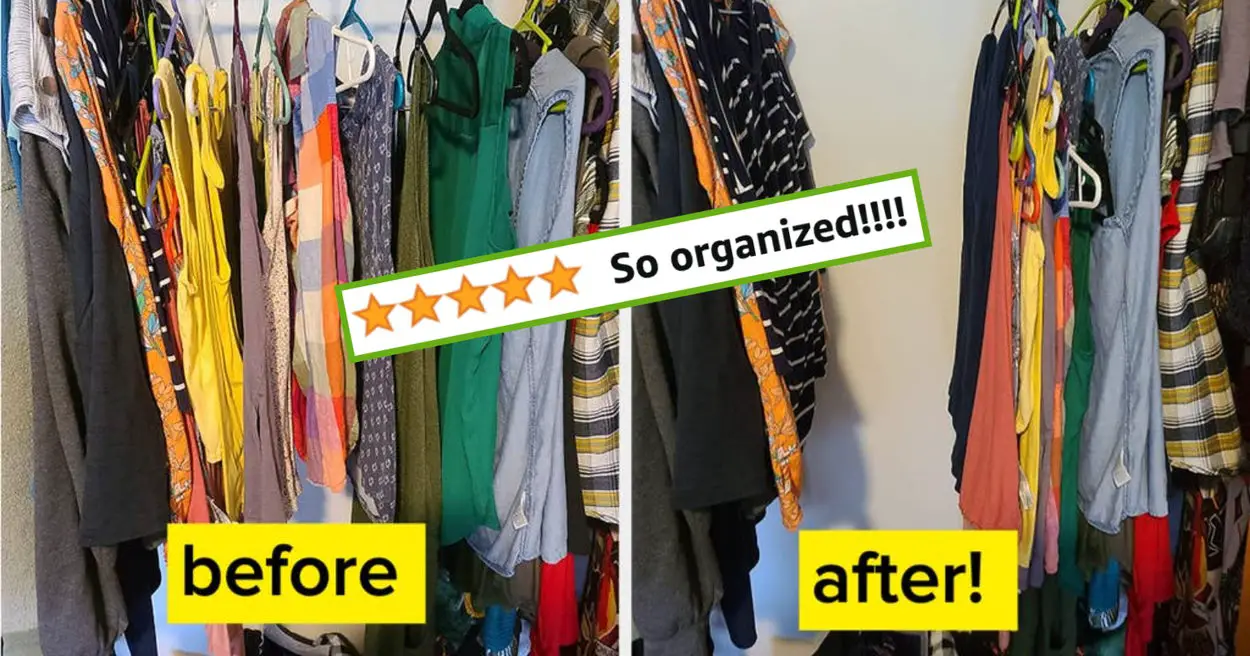 If Your Wardrobe Is Vast But Your Closet Is Not, Check Out These 27 Helpful Organization Items