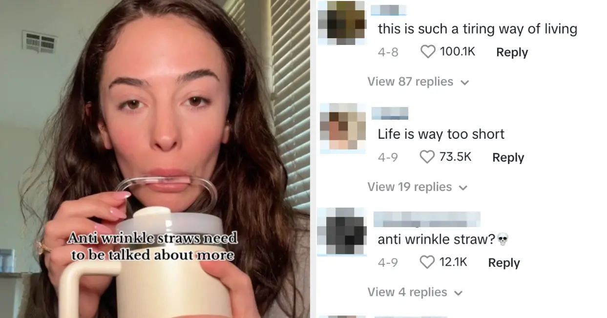 People Are Calling Out This Viral Anti-Wrinkle Straw