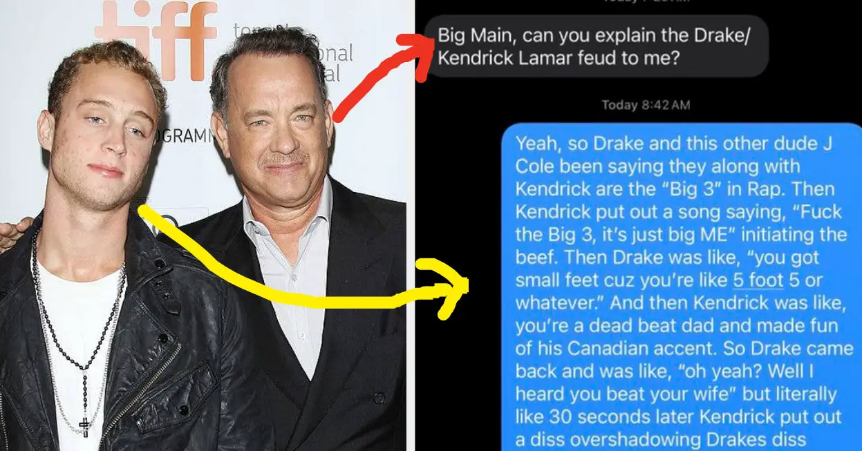 Tom Hanks' Son Chet Explains The Drake Kendrick Beef