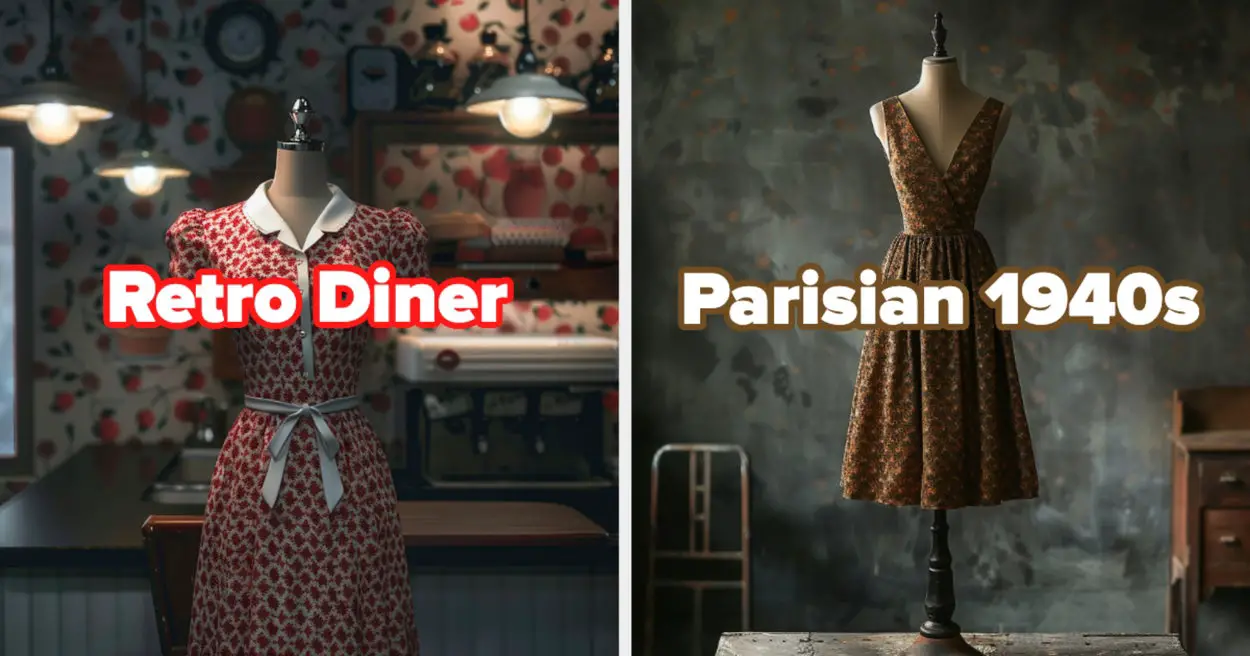 Which Vintage Aesthetic Matches You Perfectly? Design A Cute Lil Cocktail Dress To Find Out!