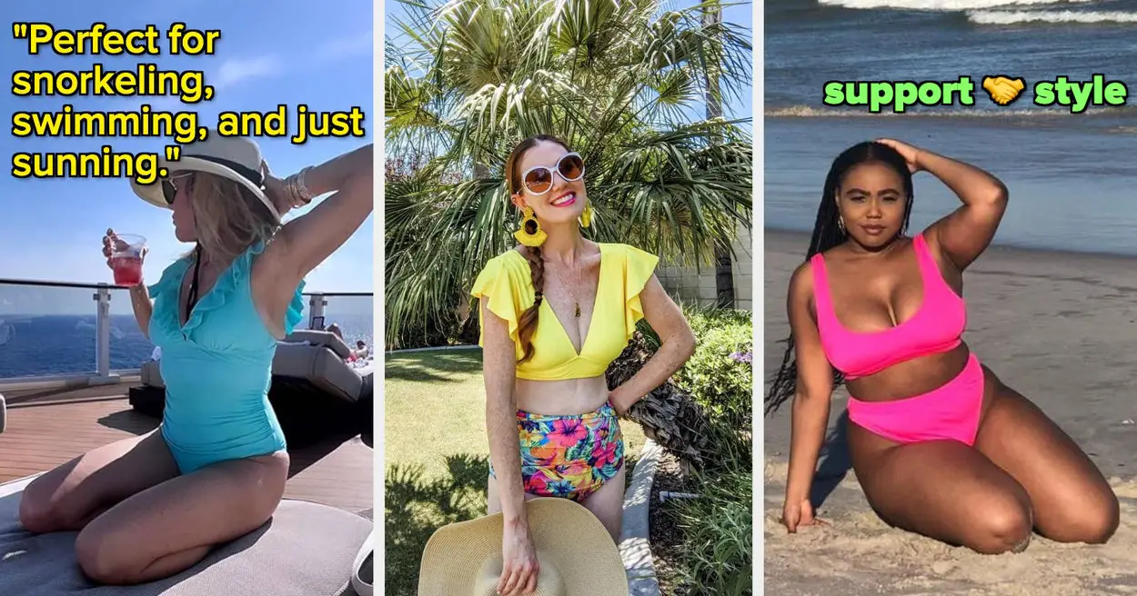17 Supportive Bathing Suits You Can Actually Swim, Dive, And Splash Around In