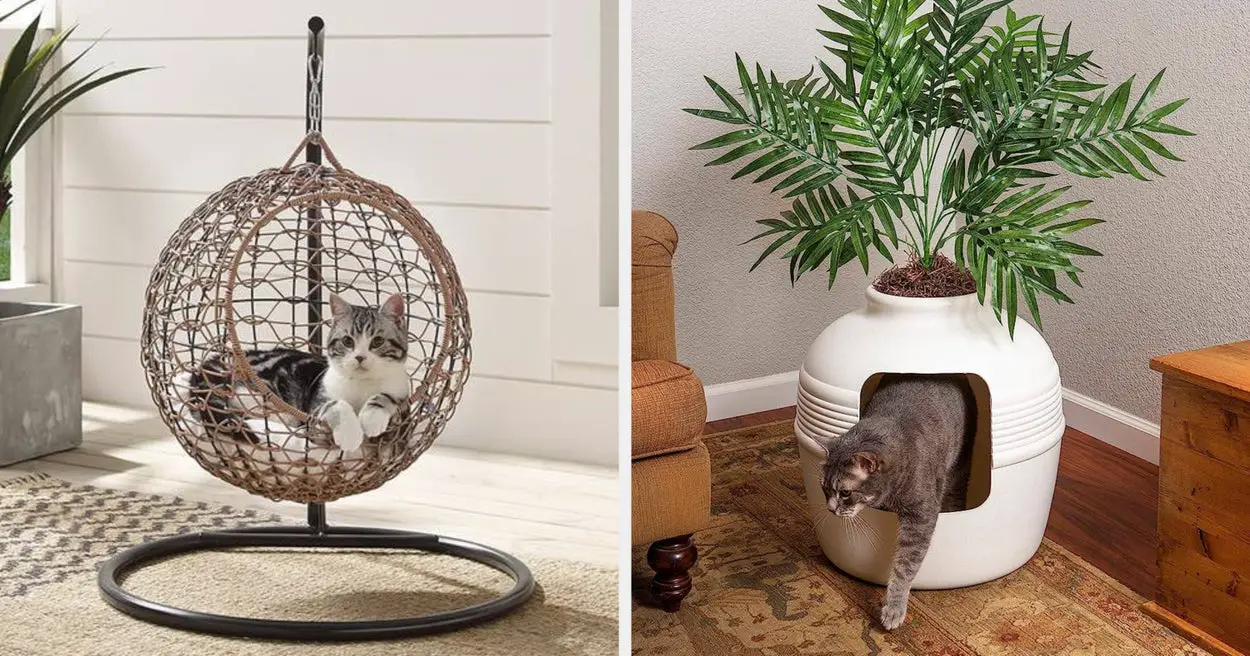 24 Stylish Pieces Of Cat Furniture You Won't Hide