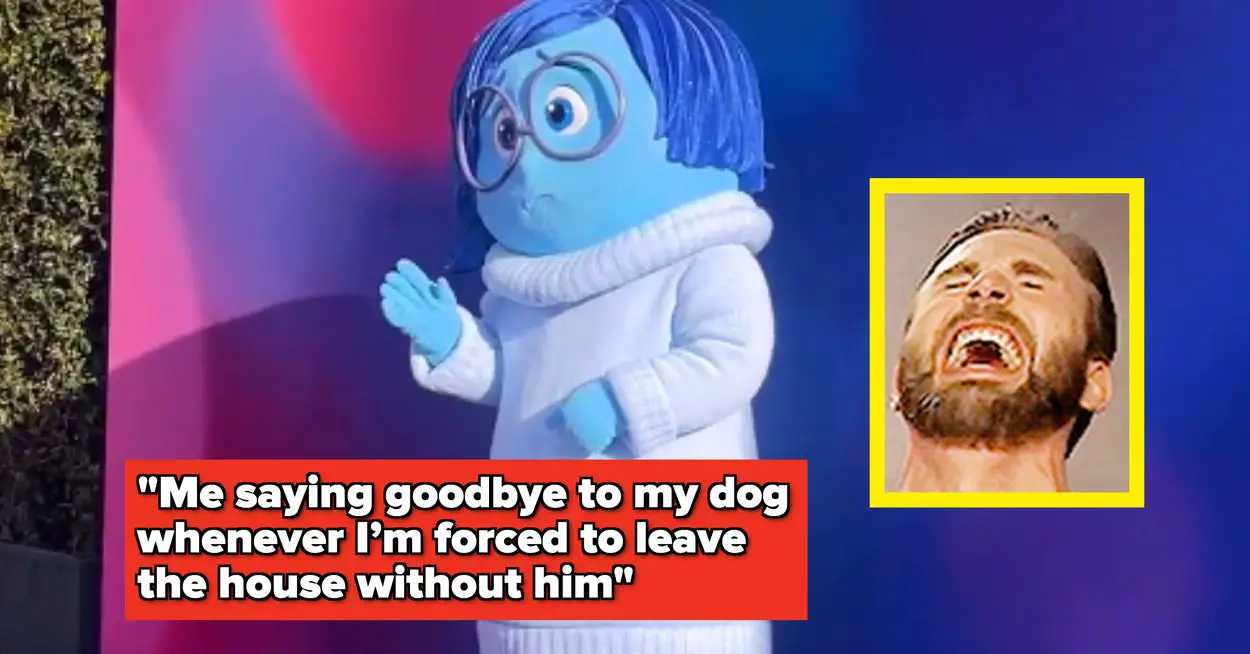 25 Hilarious Reactions To "Sadness" Appearing On The "Inside Out 2" Red Carpet That Are Just A Little Bit Too Relatable