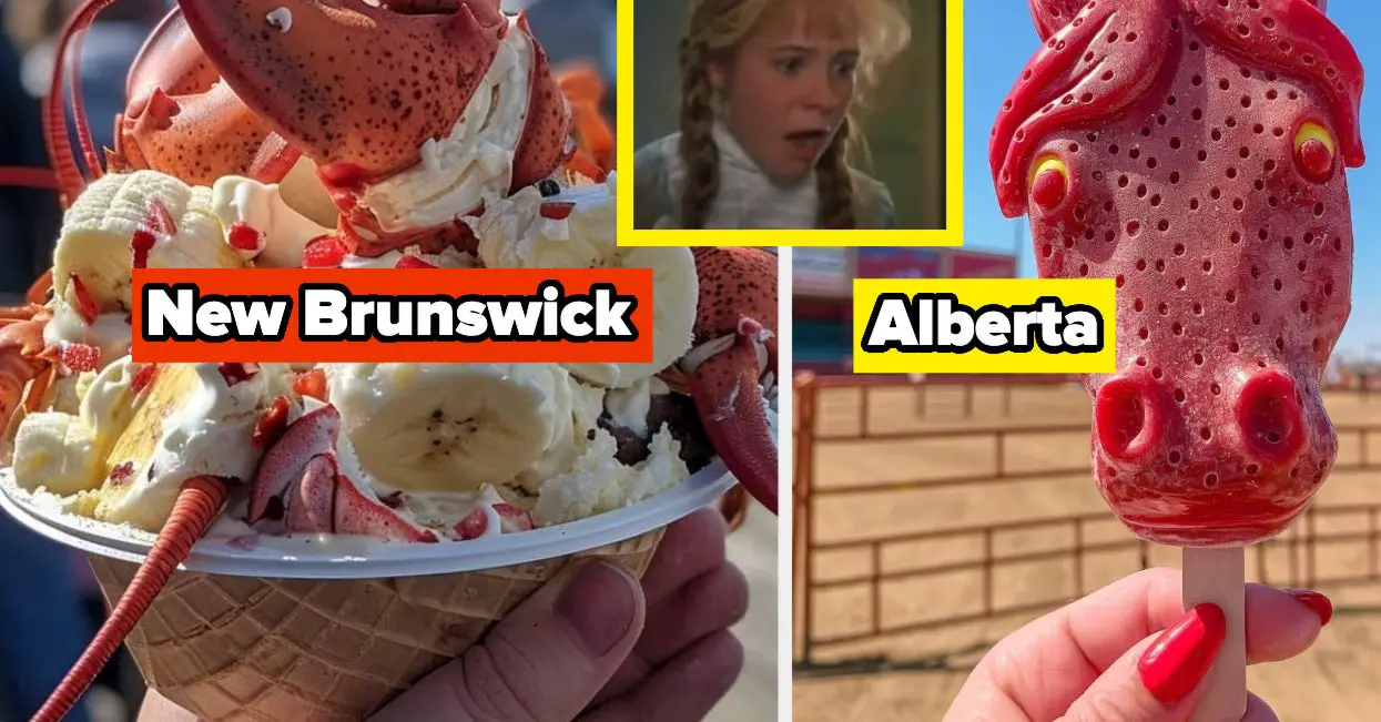 AI Canadian Providences And Terriroties As Ice Cream