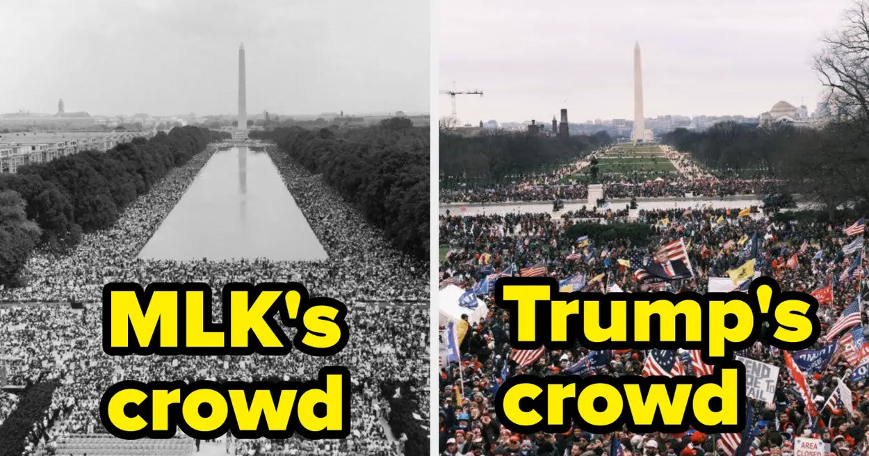 These Pictures Show The Huge Difference Between Donald Trump And Martin Luther King Jr.'s Crowds