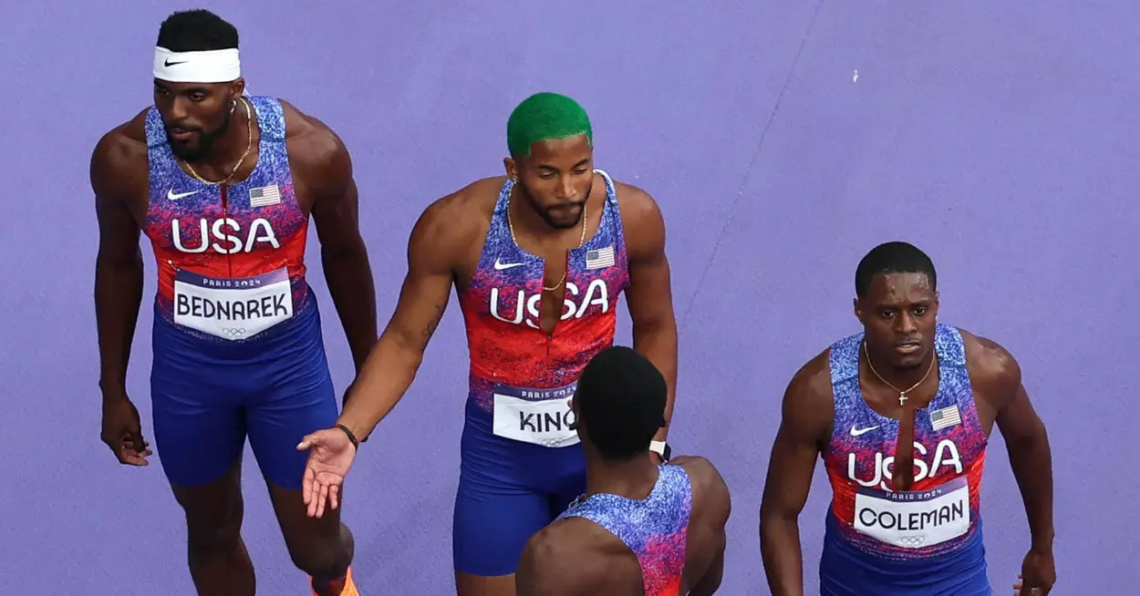 U.S. Men's Team Disqualified In The 4x100 Relay Final