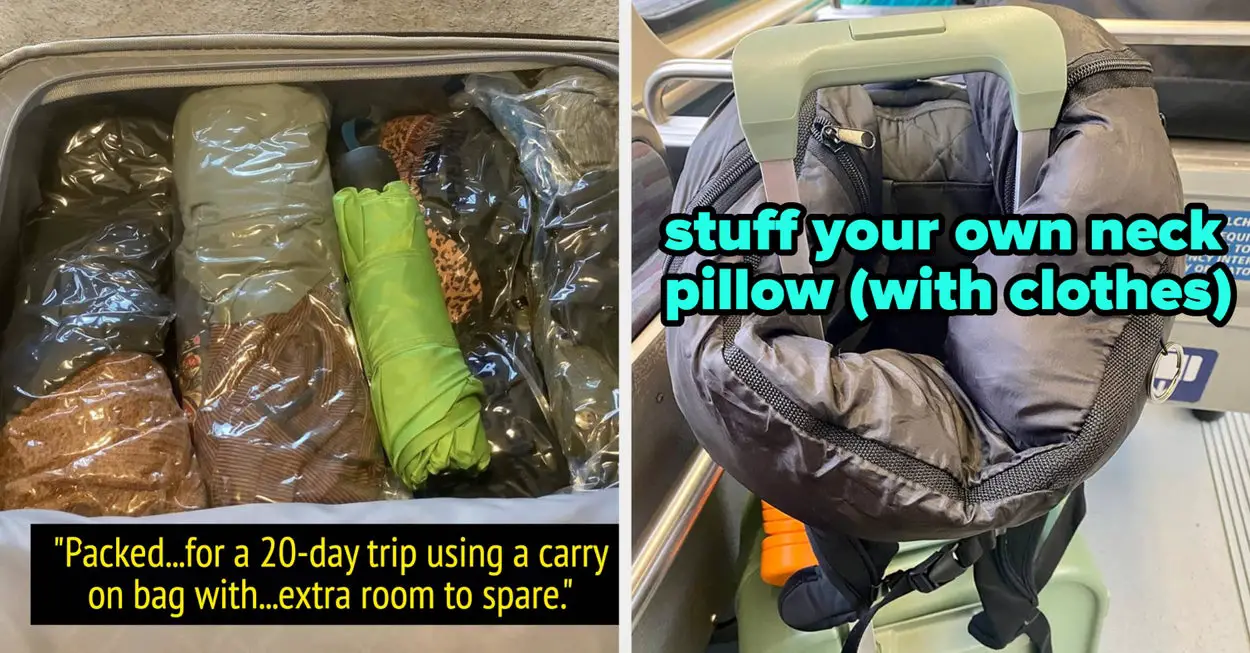 46 Packing Tips That'll Help You Avoid Having To Check A Bag