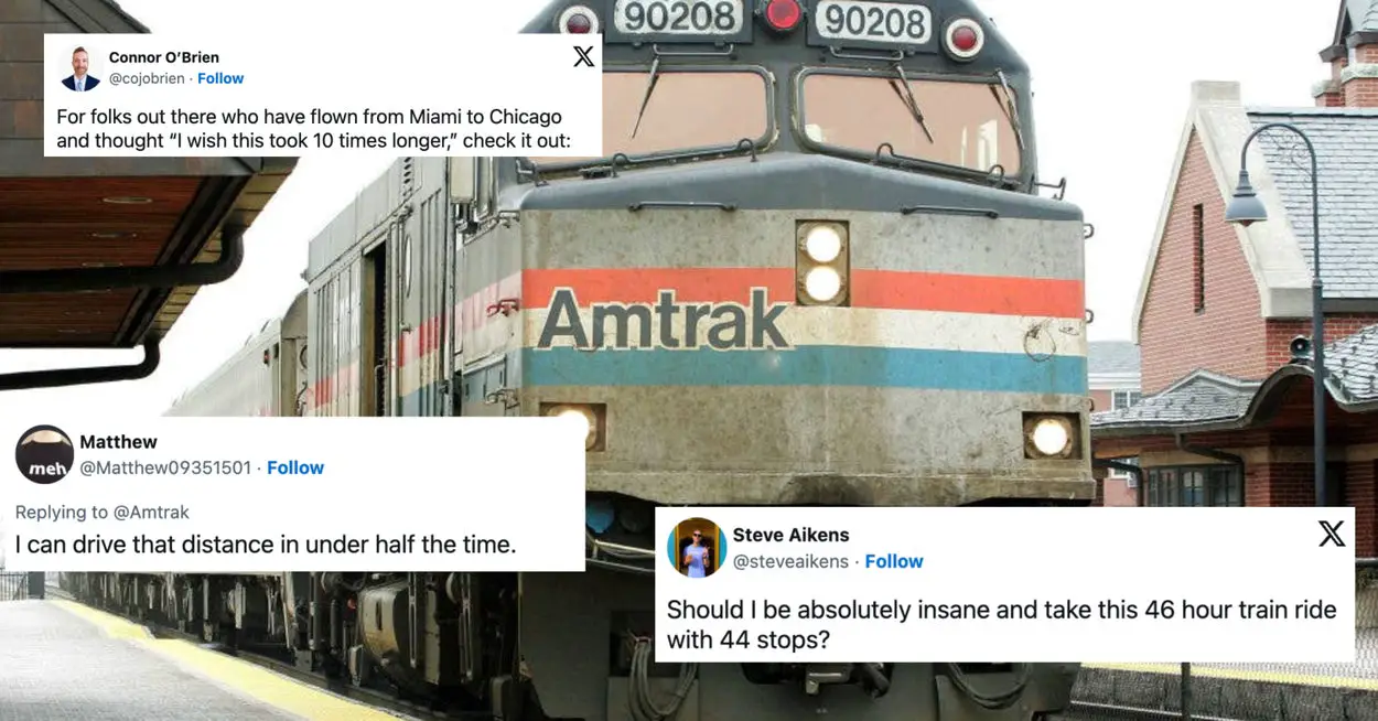 Amtrak's New 47-Hour Route Is Sparking Quite The Conversation