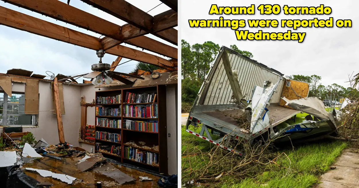 14 Photos Of The Impact Of Hurricane Milton's Destructive Tornadoes In Florida