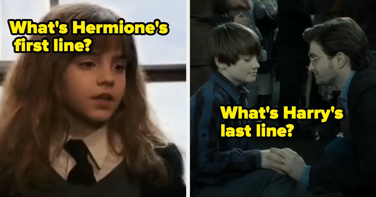 Let's See If You Remember The First And Last Lines Of These "Harry Potter" Characters